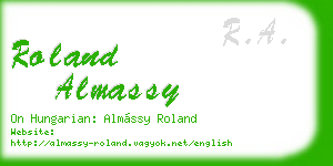 roland almassy business card